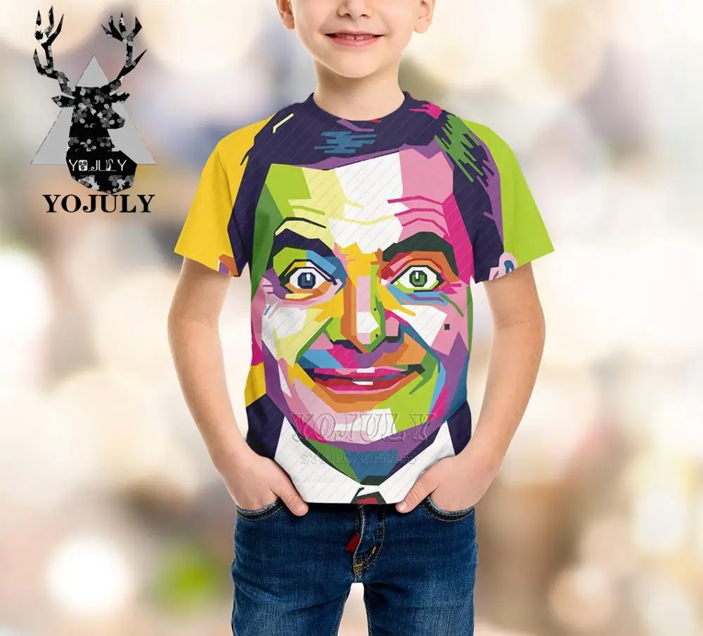Детская одежда YOJULY film Mr Bean comedian для мальчиков и девочек Подростковая детская с 3D