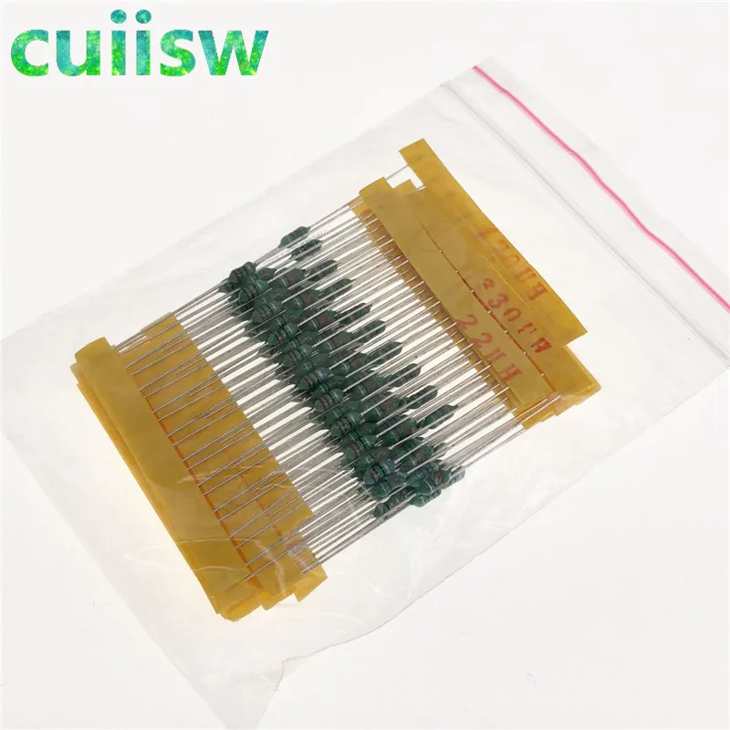 120pcs inductor assorted kit 1/4W Inductors 1UH-1MH 12valuesX10pcs