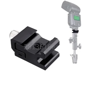 

Camera Flash Stand Speedlight Holder Cold Shoe Adapter Hot Shoe Mount Aluminum