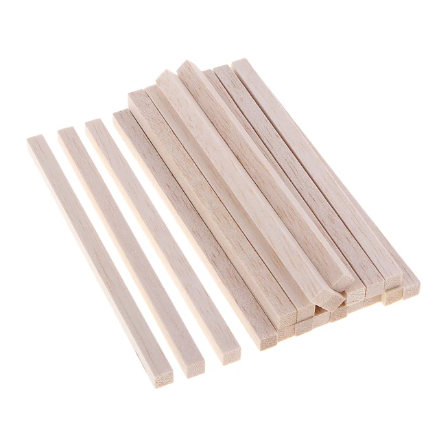 50pcs 3x3mm/4x4mm/5x5mm/8x8mm/10x10mm Square Wooden Bar Balsa Wood Sticks  Strips for Airplane/Boat Model Making 250mm Length - AliExpress