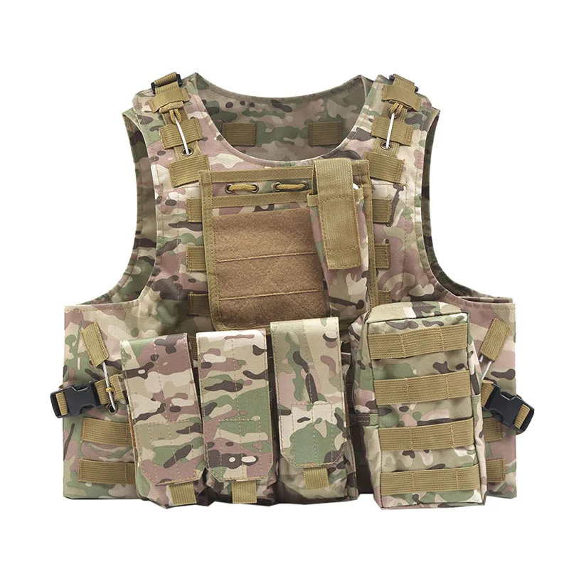 Камуфляж для охоты военный тактический жилет Wargame Body Molle Armor охотничий жилет CS Уличное оборудование с 5 цветами