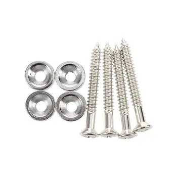 

HOT 5X Set of 4 Guitar Bass Neck Joint Ferrule Bushing w/ Matching Screw