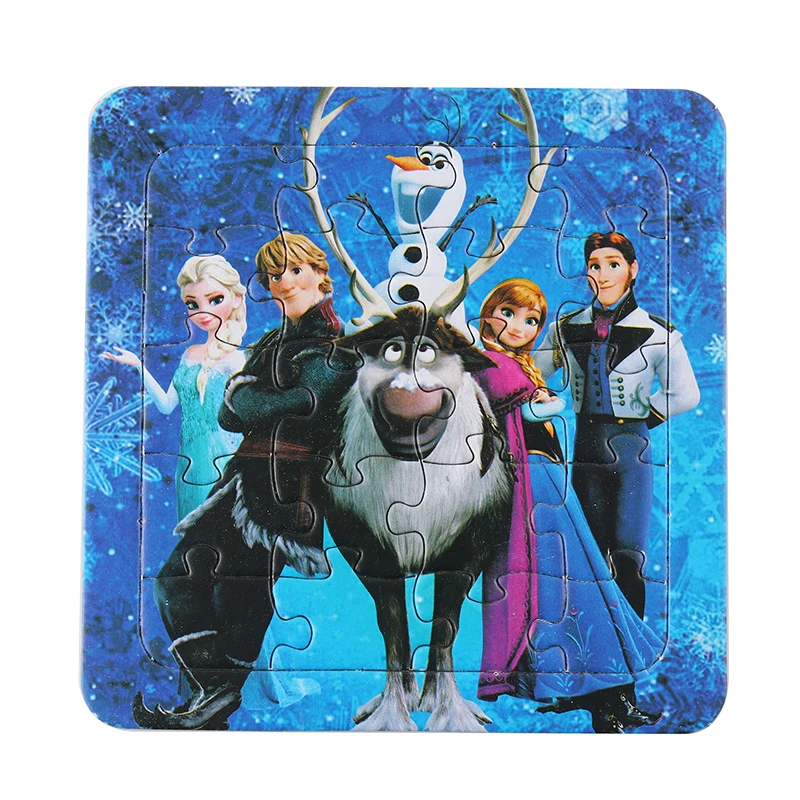Disney FROZEN MickeyMouse детские развивающие игрушки пазлы Игрушки для раннего развития