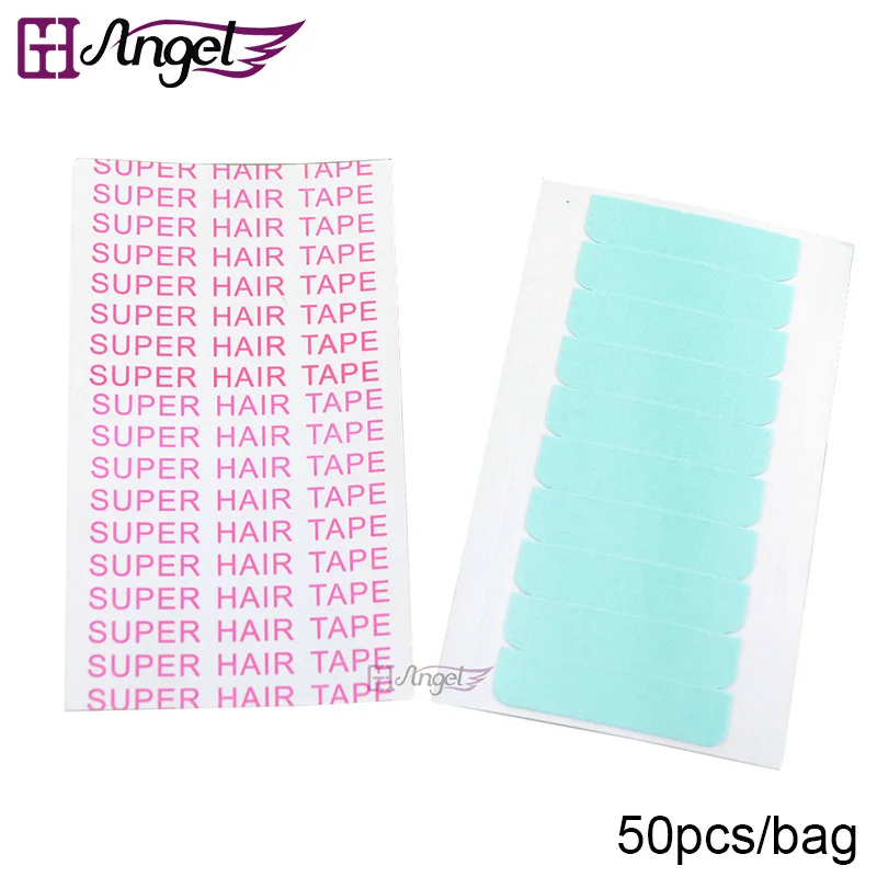 

Wholesale 600pcs(12bags) 1*4cm Double Side Super Hair Adhesive Tape for Tape/PU Skin Weft Hair Extensions Lace Wig glue