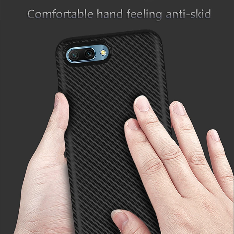 carbon fiber silicone case huawei honor 10 (7)