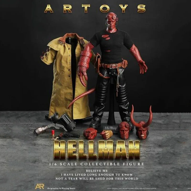 1/6 масштаб Hellman HellBoy Anung Un Rama мужской человек мальчик 12' фигурка коллекция игрушек подарки полный набор фигурка W 3 головы