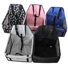 Портативный бустер для собак, ткань Оксфорд, автокресло для собак, дышащее, с карманом для хранения на молнии, для маленьких и средних домашних животных