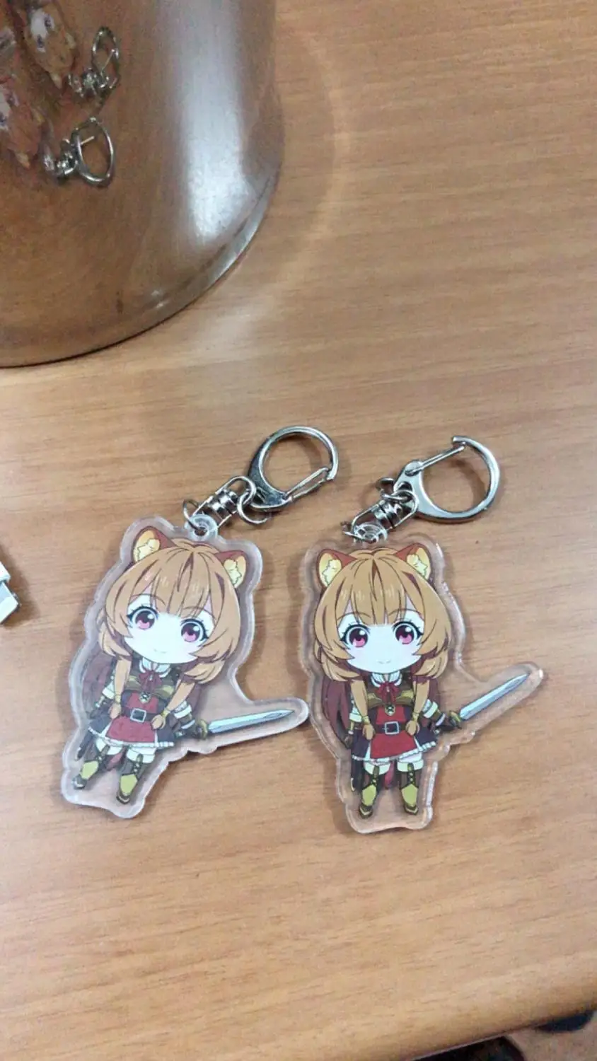 Аниме Rising of The Shield Hero Naofumi Iwatani Raphtalia Filo косплей акриловый брелок фигура подвеска