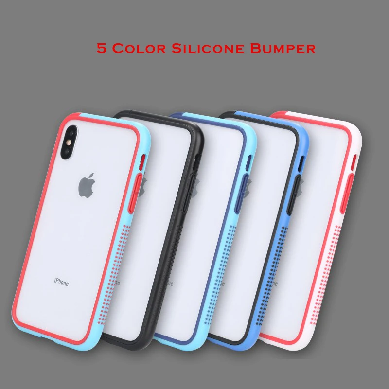 ソフトシリコンバンパーフレームケースのための Iphone 8 7 7 プラス 6 6 S ケースカバーゴムサイド高級バンパーための Iphone X Xs Xr Xs 最大 Coque フィットケース Aliexpress