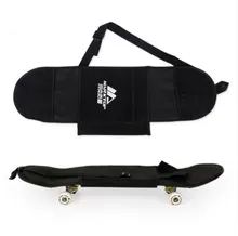 Nueva Negro Bolsa Bolsa de Transporte 4 Ruedas de Skate Patineta 31 “x 8” Monopatín Doble Rocker Mochila