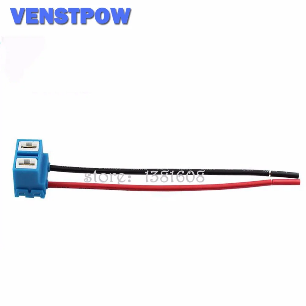 Conector de curva H7 para coche, cable de extensión de enchufe H7, soporte de bombilla de