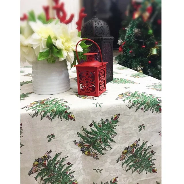 Christmas Tree 125 178cm Rectangular Table Cloth Cover Christmas Tree 125 178cm Rectangular Table Cloth Cover Thanksgiving Tablecloth Manteles De Navidad Home