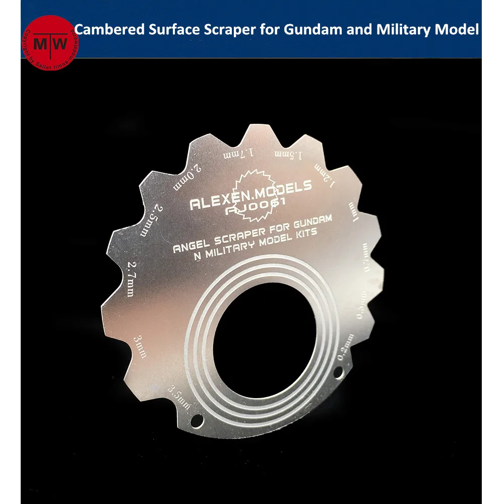 

Cambered Surface Scraper Edge Repair Tools for Gundam and Armor Military Model Hobby Craft Kits