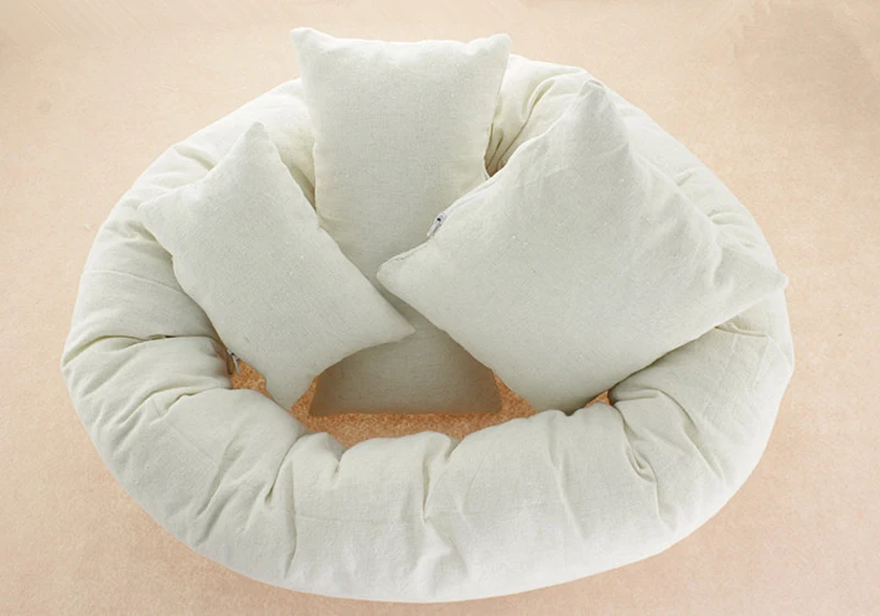 4 шт. реквизит для фотосъемки новорожденных кольцо круглой формы подушки детские фото реквизит корзина набивное одеяло аксессуары для детей