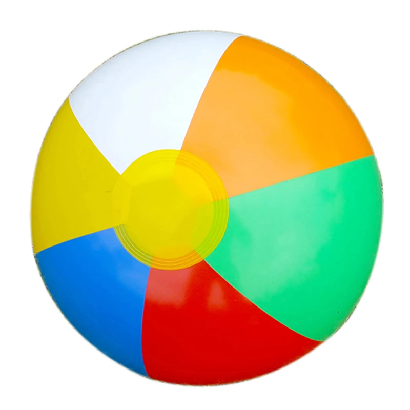 

1Pcs 6 colors 30CM Rainbow-Color Inflatable Beach Ball Kid's Water Birthday New Year Christmas Halloween Gift Toy