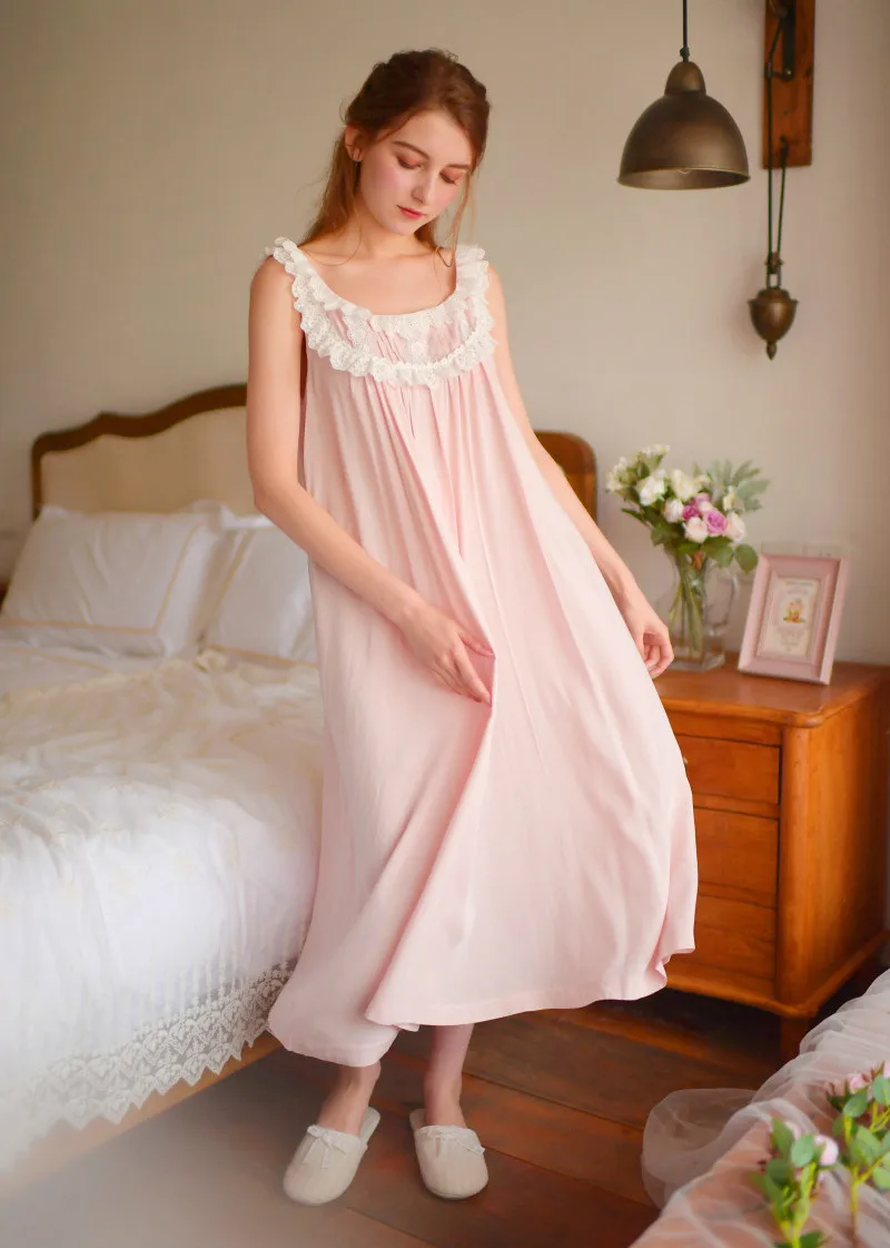 spaghetti strap nightie cotton