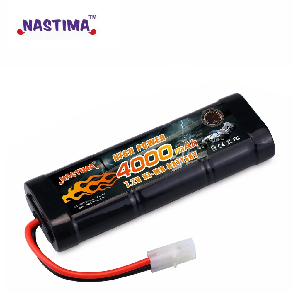 NASTIMA 4000 mAh 7.2 v نيمه بطارية مسطحة ل سباق التحكم سيارة RC طائرة هليكوبتر قارب RC بطارية مع طامية موصل