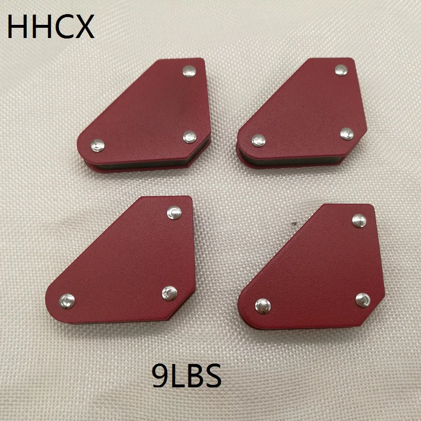 4 pc 10lb Mini Welding Magnets Holders Magnetic Steel Angled 45 90 & 135 degrees 