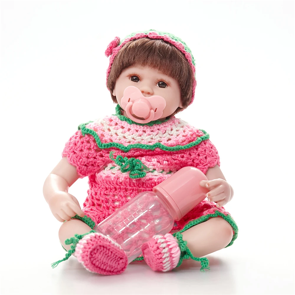 

45CM New Design Baby Dolls Lifelike Reborn Baby Doll Action Figure Toys Silicone Children Toy Kids Playmate Birthday Gift