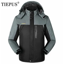 TIEPUS, новинка размера плюс M-6XL7XL, 8XL 9XL, зимняя мужская куртка, ветронепроницаемые водонепроницаемые куртки, Мужская кашемировая верхняя одежда, мужские парки