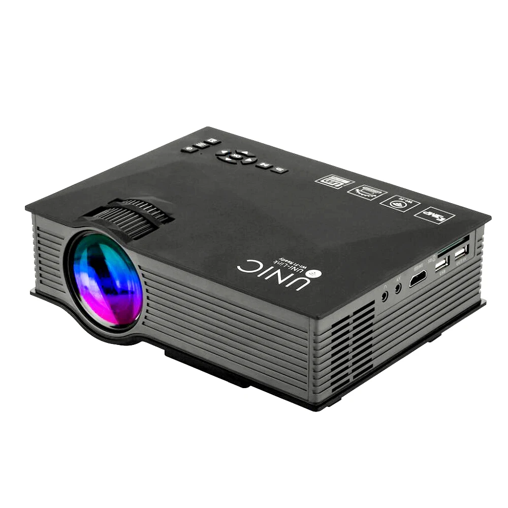 UNIC UC46 MINI Projector 1200 Lumens Support Full HD 1080P LED Projector with 2.4G WIFI for Home