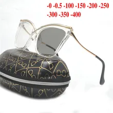 cat Sunglasse фотохромные Готовые мужские и женские оправа для очков от близорукости с цветными линзами солнцезащитные очки Оптические очки для близорукости NX