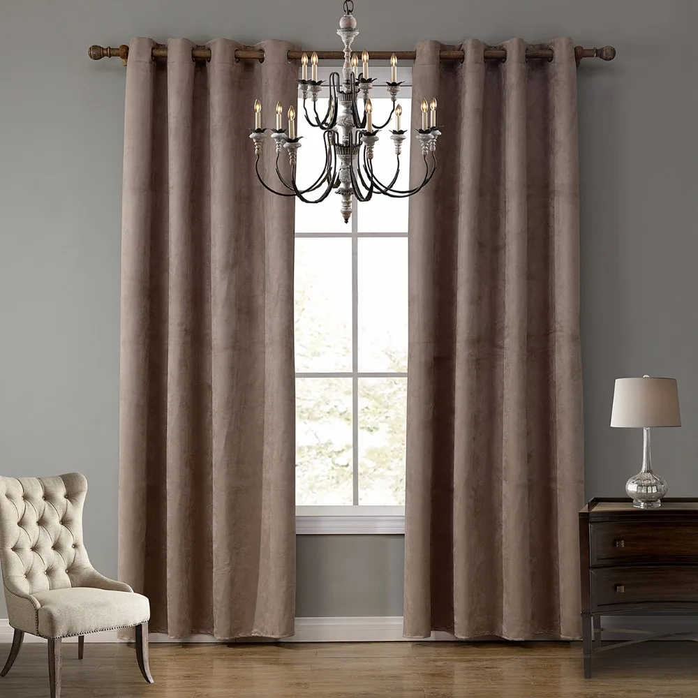 green bedroom curtains