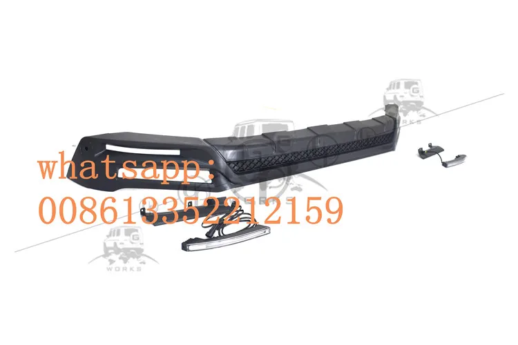 G CLASS G500 B style front lip fit for 2019 year G wagon G500 with lights (11)
