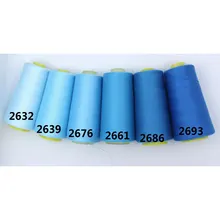 3000 ярдов 40 s/2 высокоскоростная нить для шитья из полиэстера швейная нить тип ручной линии 402-вышивка нить-синяя серия
