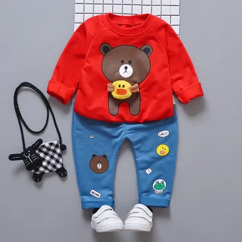 

Toddler Boy Clothes Sets Baby Girls clothes 2019 Autumn fashion infant clothing Boys Tracksuit newborn baby set girl outfit