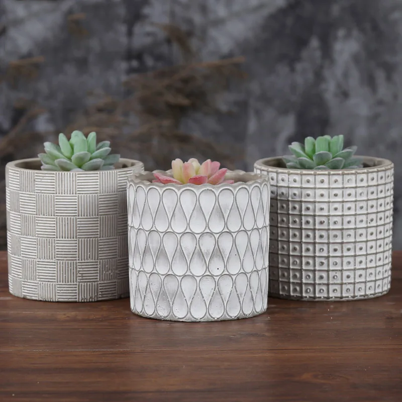 コンクリート植木鉢シリコンモールド Diy セメント植木鉢型庭の植木鉢金型 Silicone Mold Pot Moldmolde Diy Aliexpress