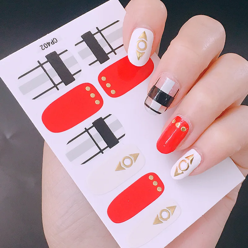 

Beauty Nail Art Stickers Full Cover Sticker Wraps Decorations DIY Nail Art Decorations Manicure Tools Send nail file