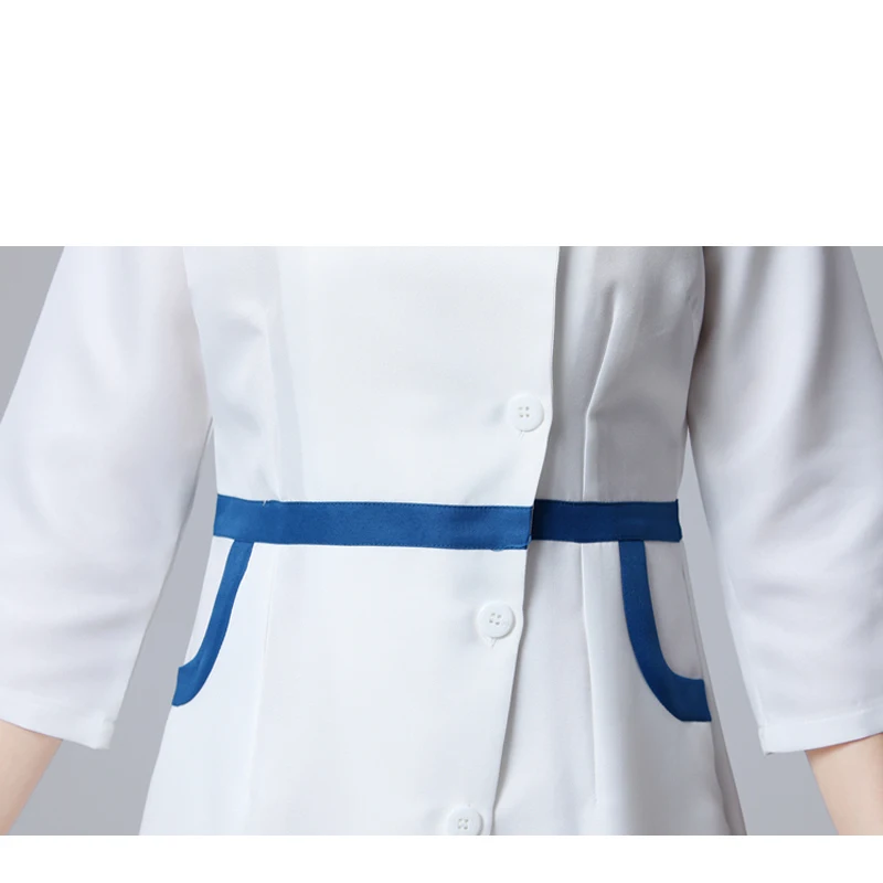 Летняя женская Больничная медицинская одежда с эффектом потертости, модный дизайн, облегающая Стоматологическая одежда для салона красоты, униформа медсестры