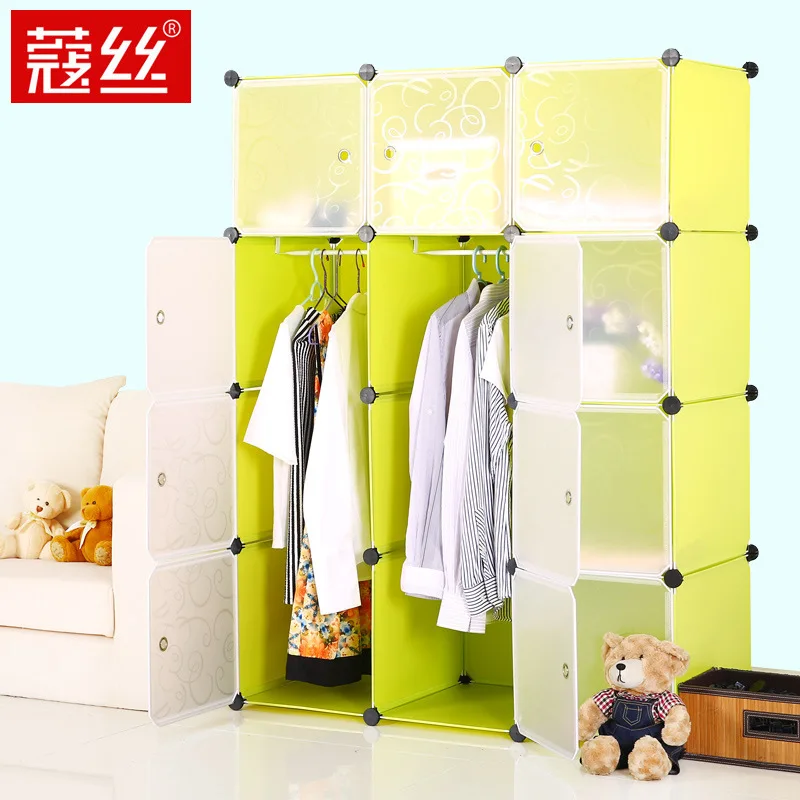 Modular Simple Wardrobe Ikea Diy Packet Assembly Resin Folding