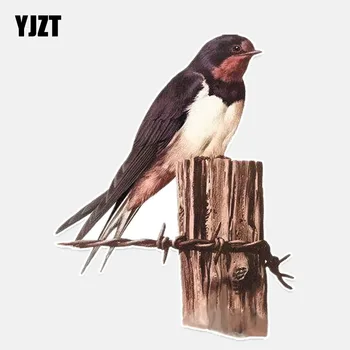 

YJZT 12.1*15.3CM Coolest Swallow Flight Decor Car Sticker PVC Colored Personalized 11A0323
