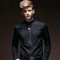 Free-shipping-new-2015-autumn-black-long