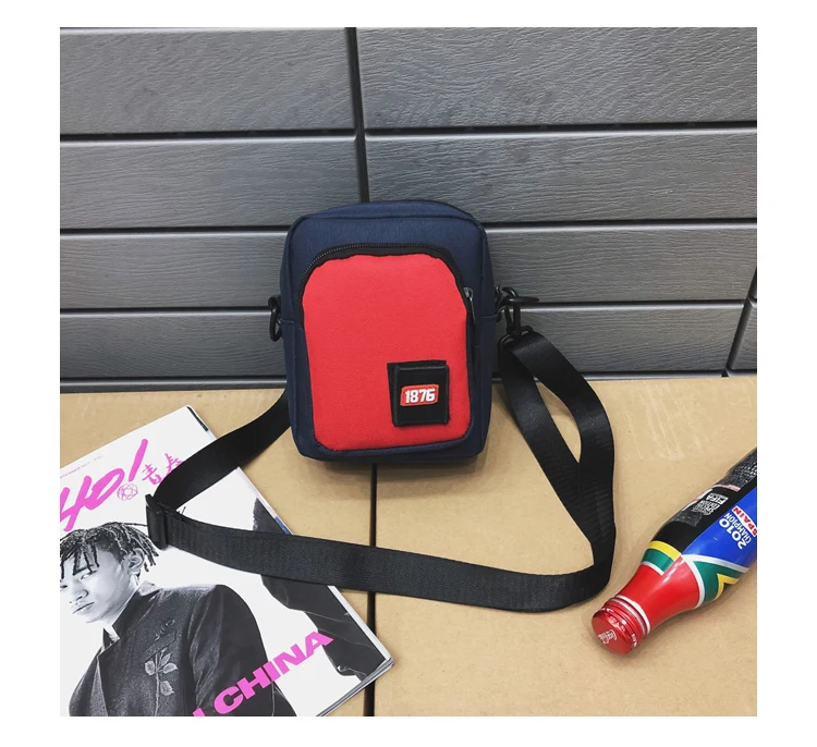 Сумка через плечо мужская маленькая сумка-портфель Harajuku брендовая мужская и женская сумка для дискотеки хип хоп порт ветер уличная сумка для мобильного телефона