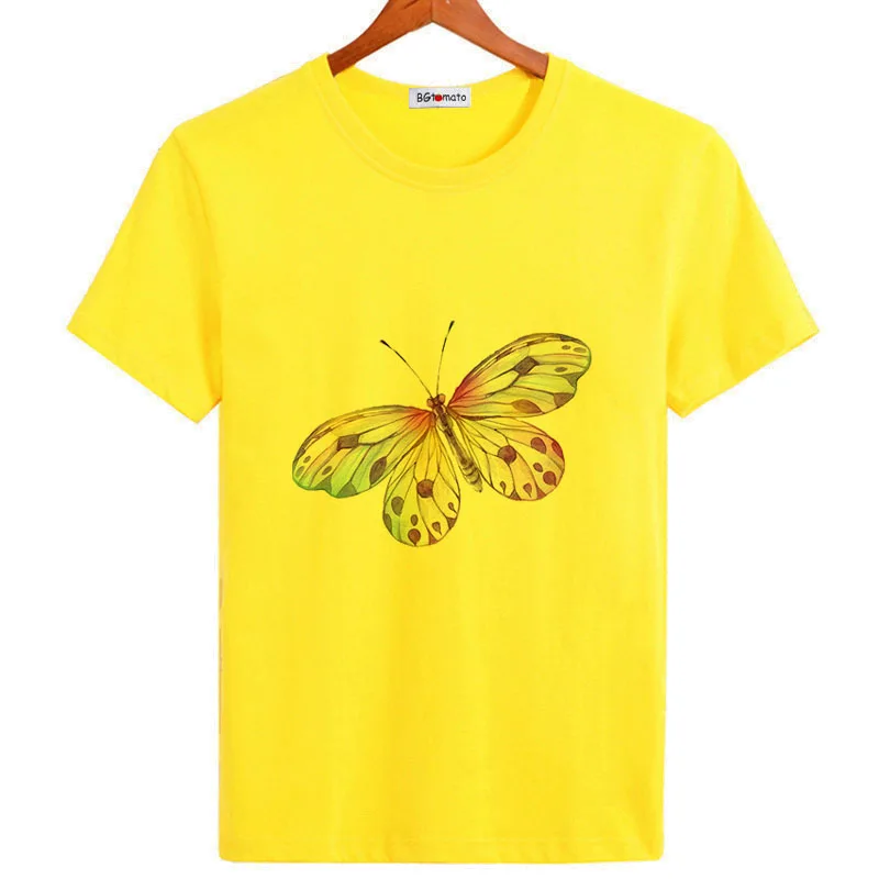 

New Style colorful butterfly tshirt beautiful summer t-shirt for men original brand butterfly tshirt cheap sale
