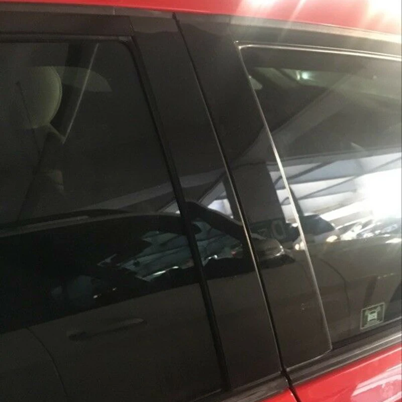 6 шт./компл. зеркальный эффект оконная стойка стойки покрытие отделка высокое качественный аксессуар часть подходит для Honda Civic 2006-2011