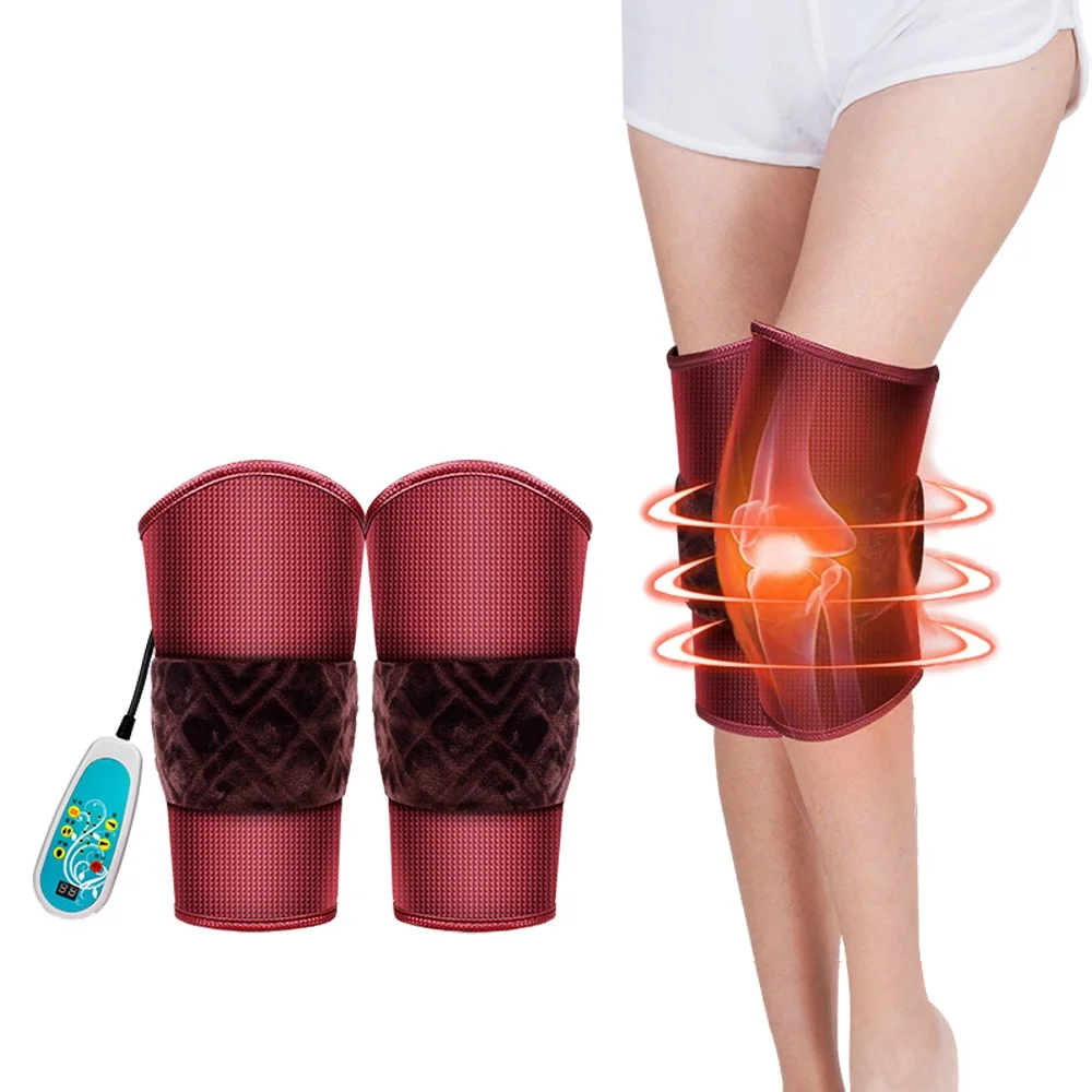 Электрический нагрев спины массаж колена рука облегчение боли в пояснице Вибрационный массажер электронный стимулятор мышц забота о
