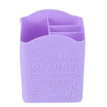 4 отделения держатель щеток для макияжа портативный пустой пластиковый кисти для макияжа ручка для ногтей Коробка органайзер для хранения Контейнер случайный цвет