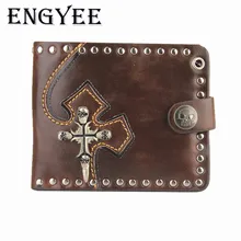 ENGYEE New Boy Punk PU font b Leather b font font b Wallets b font Vintage