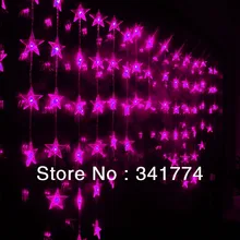 Новый Luz De LED Занавес Праздник Освещение Строки 2.5 м * 1 м 72 светодиоды Звезда Люстра Гирлянда Для Дома крытый Украшение Свадьбы