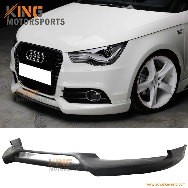 Подходит 2009 2010 2011 2012 Audi A4 B8 S-Line RG Стиль уретана передний бампер спойлер Неокрашенный Черный из искусственной кожи