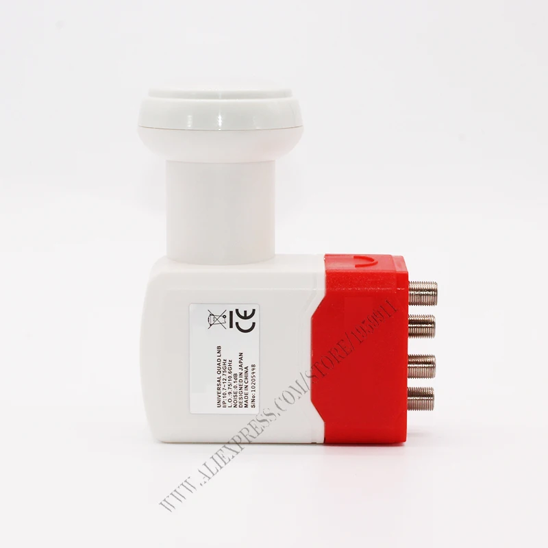 Универсальный KU BAND QUAD LNB для спутникового ТВ ресивера низкий уровень шума 0 1 дБ HD