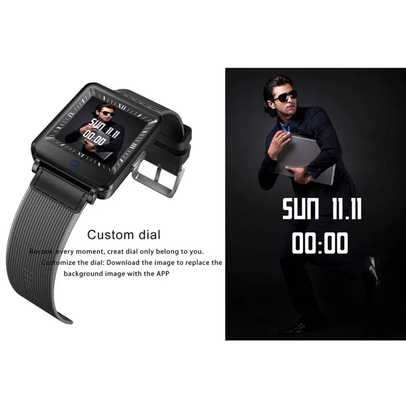 

Single Touch Sport Smart Band Watch Heart Rate Sleep Monitor Health Fitness Track Bracelet