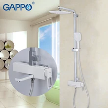 GAPPO набор сантехники хромированный массажный душевой набор, ванная смеситель для дождевых осадков настенный для душа torneira do anheiro смесители
