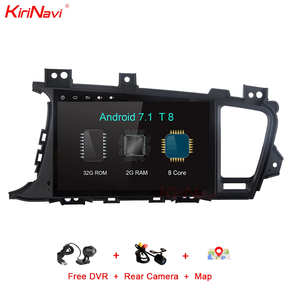 KiriNavi Восьмиядерный Android 7,1 автомобильный dvd-плеер для Kia K5 Optima Android Gps навигация Мультимедийная система Радио стерео аудио wifi