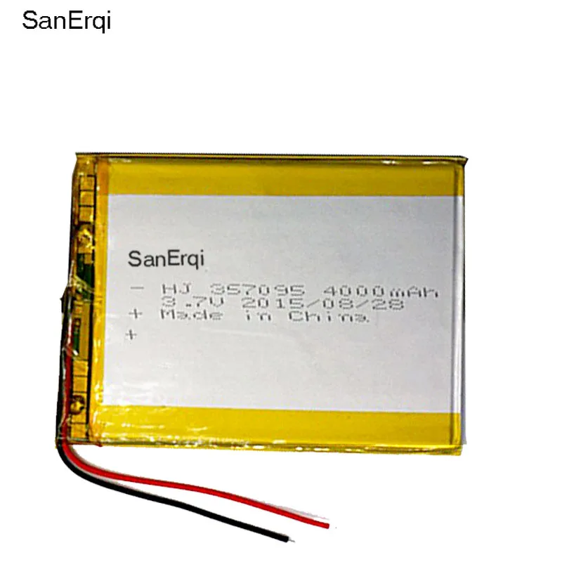 

SanErqi 3,7 в 4000 мАч (полимерная литий-ионная батарея) литий-ионная батарея для планшетного ПК 7 дюймов MP3 MP4 [357095]