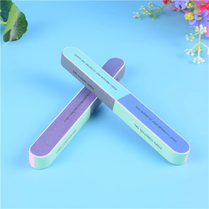New 2Pcs Nail Files Polishing Buffers Tool Finger Nail Buffer Pedicu